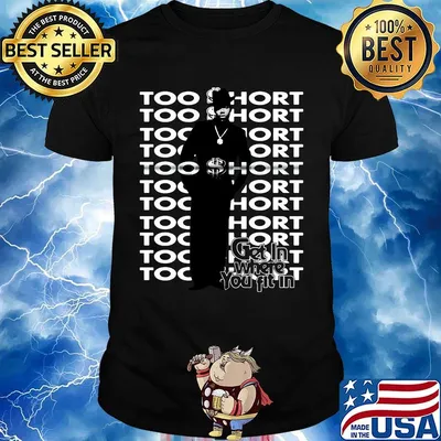 Too short rapper wear black vest shirt