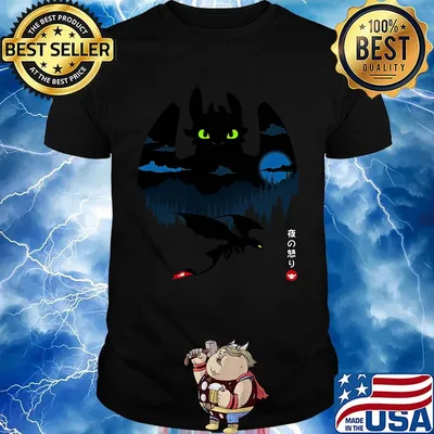 Toothless dragon night japanese shirt