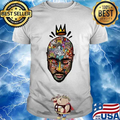 Tupac shakur king rapper thug life shirt