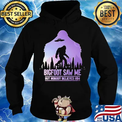 UFO bigfoot saw me but nobody believes him s Hoodie