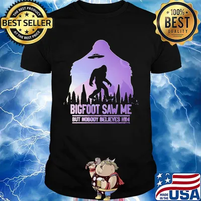 UFO bigfoot saw me but nobody believes him shirt