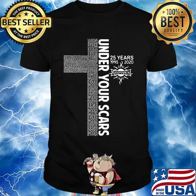 Under your scars 25 years 1995 2020 godsmack shirt