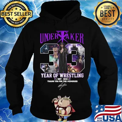 Undertaker 33 years of operation 1987 2020 thank you for the memories signature s Hoodie