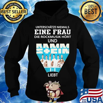 Unterschätze niemals eine frau die rockmusik hort und rammstein liebt s Hoodie