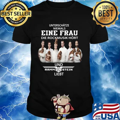 Unterschätze niemals eine frau die rockmusik hort und rammstein liebt shirt