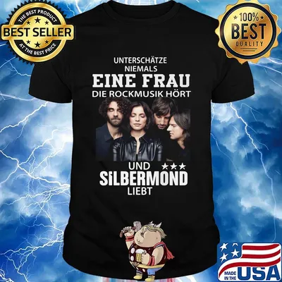 Unterschätze niemals einen frau die rockmusik hört und silbermond liebt shirt