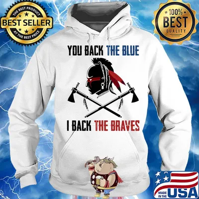 Vikings native you back the blue i back the braves s Hoodie