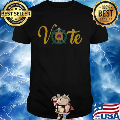 Vote omega psi phi logo shirt