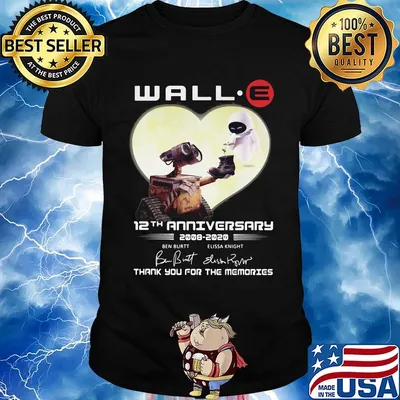 Wall e 12th anniversary 2008 2020 thank you for the memories signatures shirt