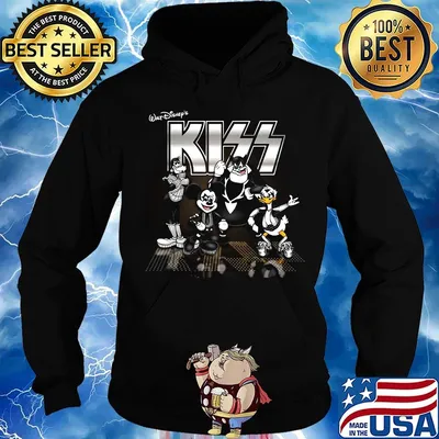 Walt disney's mickey mouse kiss band s Hoodie