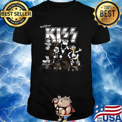 Walt disney's mickey mouse kiss band shirt