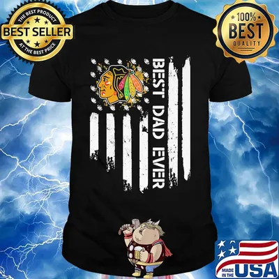 Washington blackhawks best dad ever american flag independence day shirt