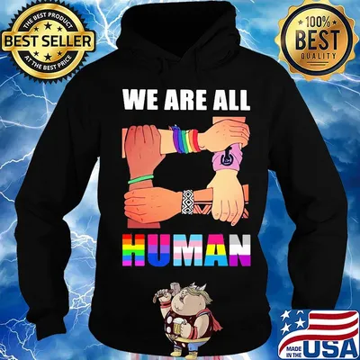 We are all human black lives matter lgbt s Hoodie