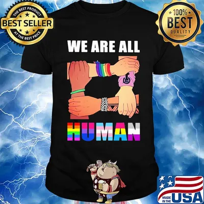 We are all human black lives matter lgbt shirt