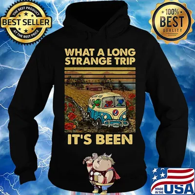 What a long strange trip it's been bus bear grateful dead vintage retro s Hoodie