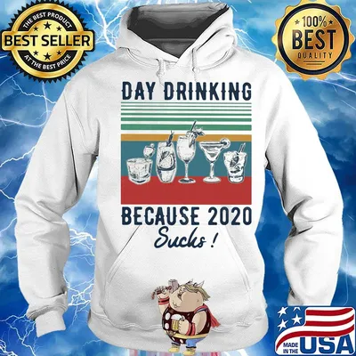 Whiskeys day drinking because 2020 sucks vintage retro s Hoodie