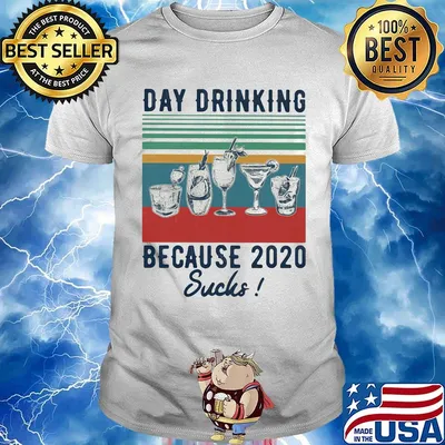 Whiskeys day drinking because 2020 sucks vintage retro shirt