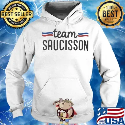 White team saucisson classic s Hoodie