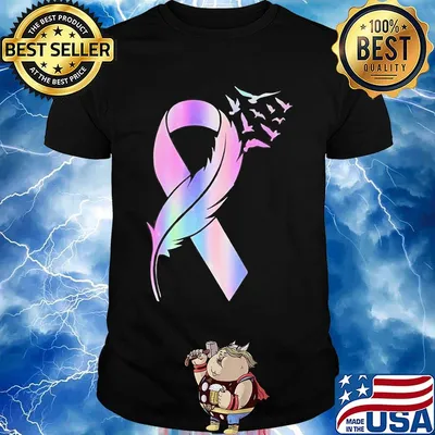 Wings bird cancer awareness shirt