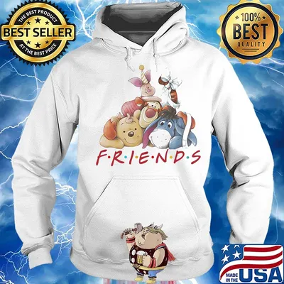Winnie the pooh cartoon characters friends s Hoodie