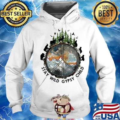 Wolf stay wild gypsy child s Hoodie