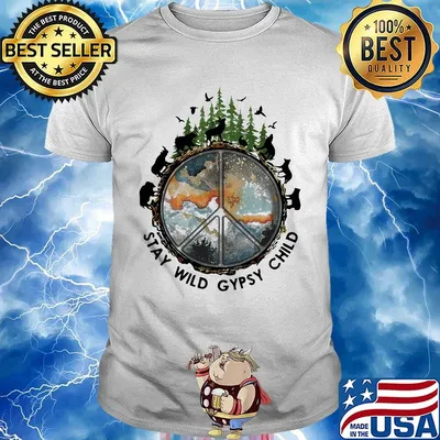 Wolf stay wild gypsy child shirt