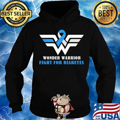 Wonder warrior fight for diabetes s Hoodie