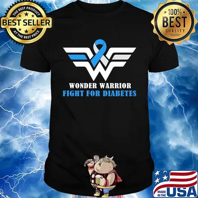 Wonder warrior fight for diabetes shirt