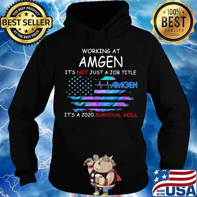 Working at amgen it's not just a job title it's a 2020 survival skill american flag independence day s Hoodie