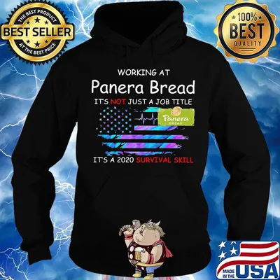Working at panera bread in the box it's not just a job title it's a 2020 survival skill american flag independence day s Hoodie
