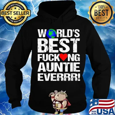 World's best fucking auntie ever heart s Hoodie
