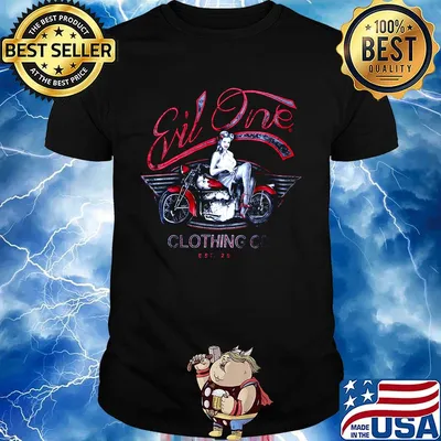 WW II Pin Up Girl on a Vintage Motorcycle shirt