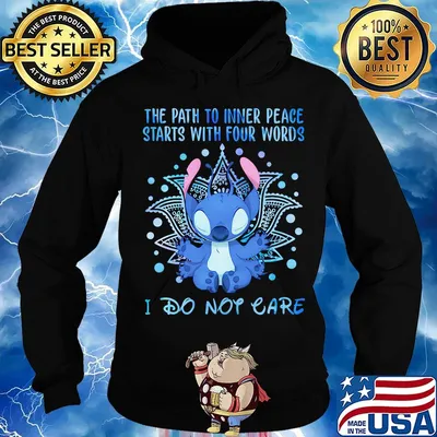 Yoga chill the path to inner peace stars with four words i do not care s Hoodie