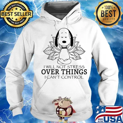 Yoga snoopy i will not stress over things i can't control s Hoodie