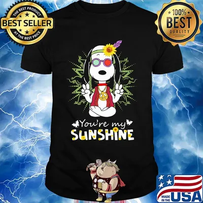 Yoga snoopy you're my sunshine sunflowers shirt