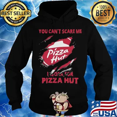 You can't scare me i work for pizza hut black s Hoodie
