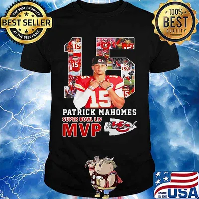 15 patrick mahomes super bowl liv mvp kansas city chiefs football signatures shirt