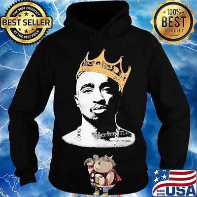 2pac rapper tattoos king s Hoodie