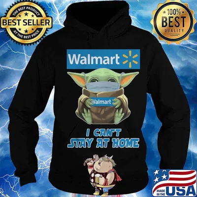 Baby yoda mask hug walmart i can't stay at home s Hoodie