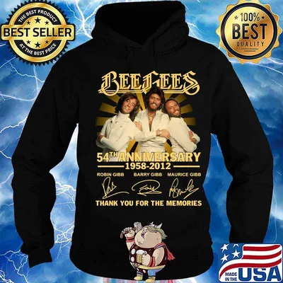 Bee gees 54th anniversary 1958 2020 thank you for the memories signatures s Hoodie