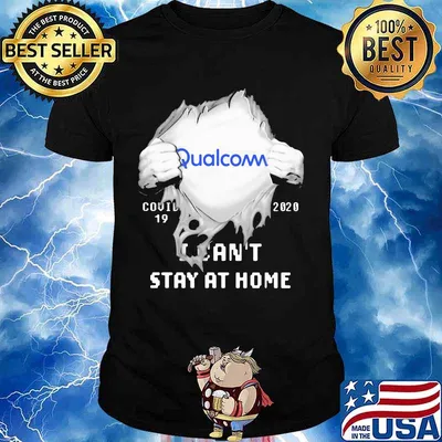 Blood insides qualcom covid-19 2020 i can't stay at home shirt