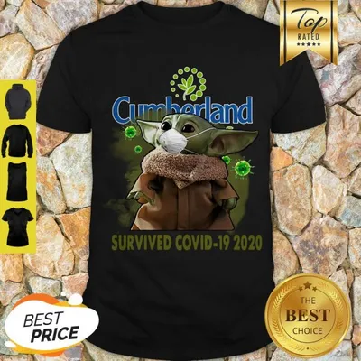 Cute Baby Yoda Cumberland Farms Survived Covid-19 2020 Shirt