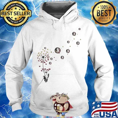 Dandelion flower florida state seminoles logo hearts s Hoodie