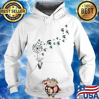 Dandelion flower michigan state spartans logo hockey s Hoodie