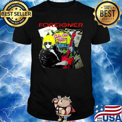 Foreigner band juke box hero shirt