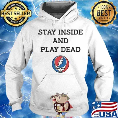 Grateful dead stay inside and play dead s Hoodie
