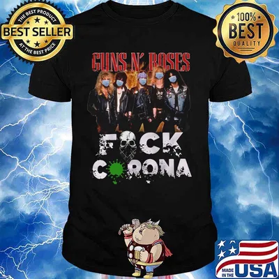 Guns n rose mask fuck coronavirus shirt