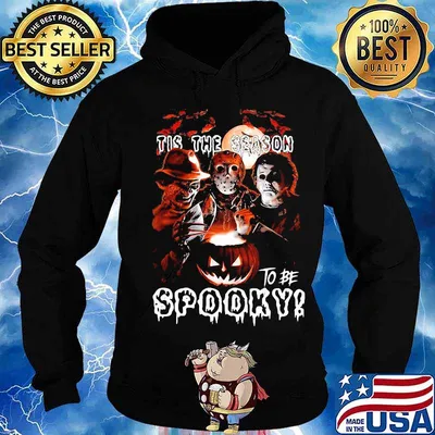 Halloween horror characters tis the season to be spooky s Hoodie