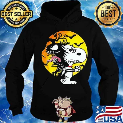 Halloween snoopy bats moon s Hoodie