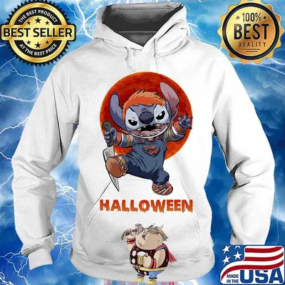 Halloween stitch good guys sunset s Hoodie